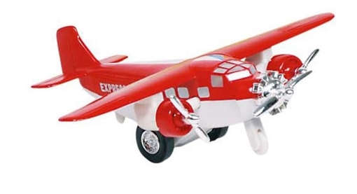 Слика на Airplane, die-cast, L= 14 cm (Red)