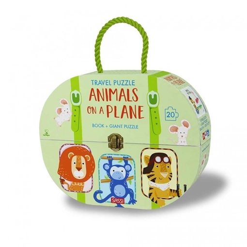 Слика на Animals on a Plane - Book + Giant Puzzle