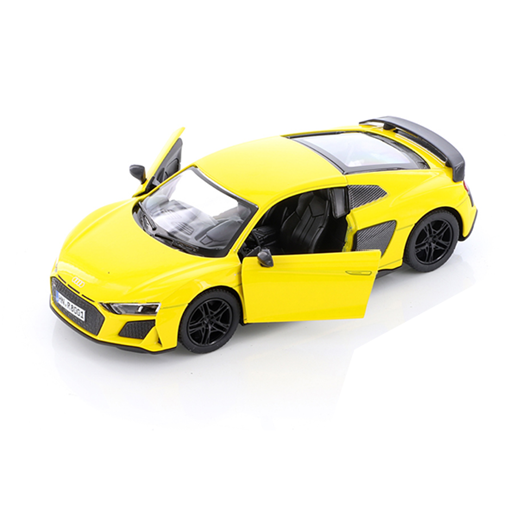 Слика на Audi R8 Coupé, 1:36, 13 cm - Yellow (Kinsmart)