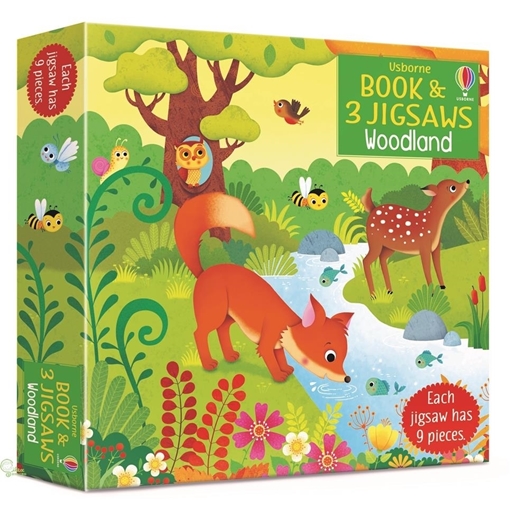 Слика на Book and 3 Jigsaws: Woodland