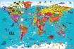 Слика на Collins Children’s World Wall Map: An illustrated poster for your wall