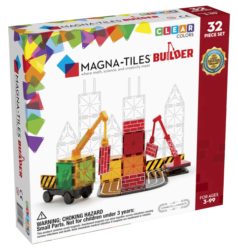 Слика на Magna-Tiles - Градежен комплет од 32 магнетни елементи
