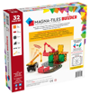 Слика на Magna-Tiles - Градежен комплет од 32 магнетни елементи