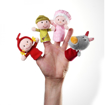 Слика на Кукли за на прсти со ликови од приказната за Црвенкапа