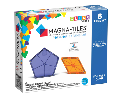Слика на Magna-Tiles - Комплет од 8 повеќеаголни форми
