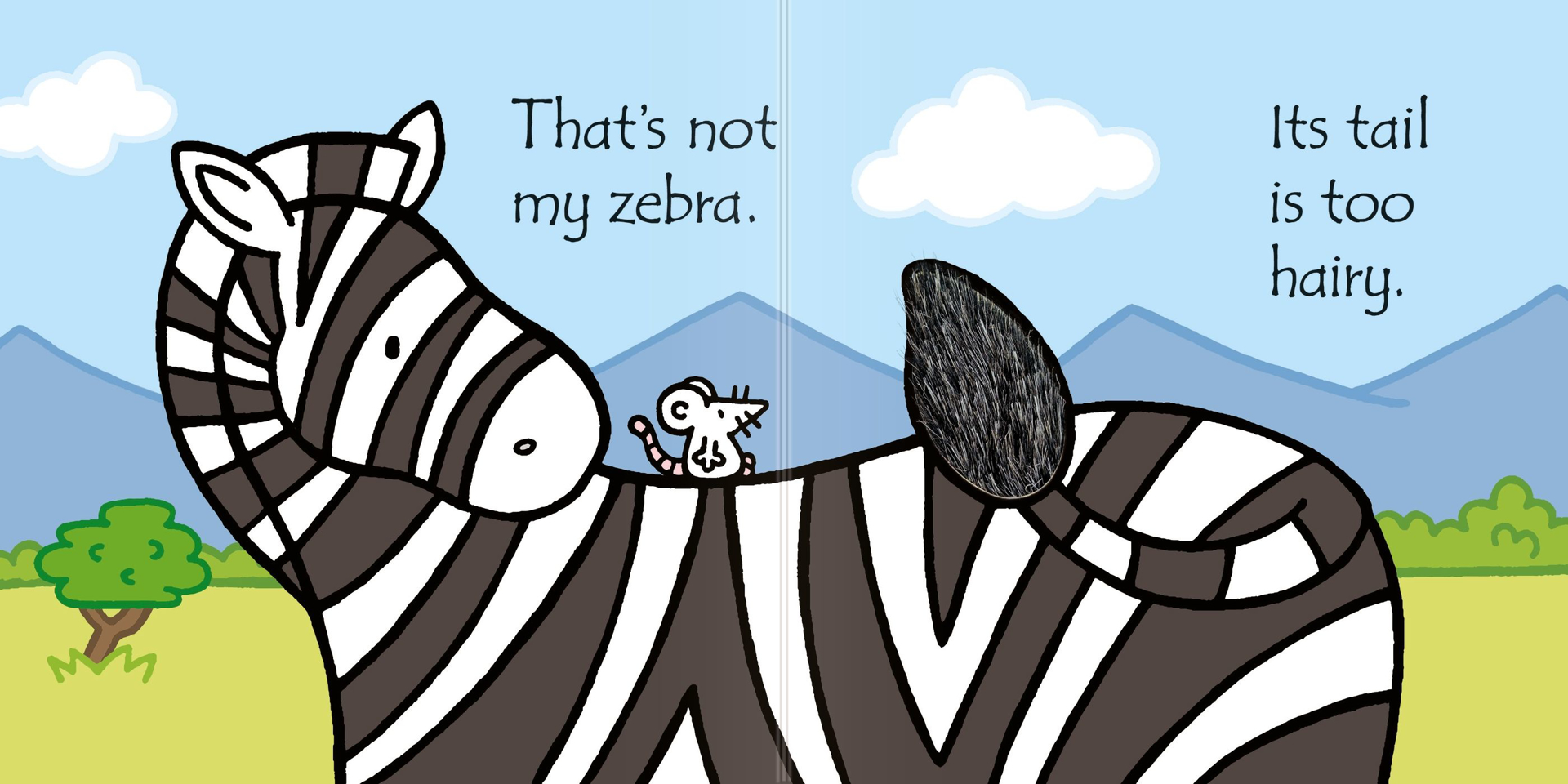 Story box toys and books. That's not my zebra…