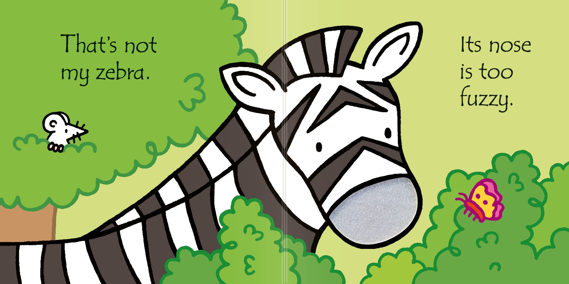 Story box toys and books. That's not my zebra…