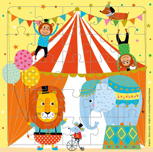 Слика на Картичка за подарок со сложувалка, Циркус  - Pictura