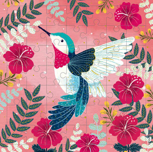 Слика на Картичка за подарок со сложувалка, Колибри - Pictura