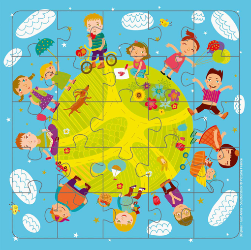 Слика на Картичка за подарок со сложувалка, Светот на децата - Pictura