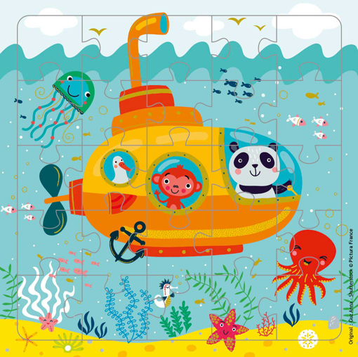 Слика на Картичка за подарок со сложувалка, Истражувачка подморница - Pictura