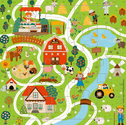 Слика на Картичка за подарок со сложувалка, Селски патишта - Pictura