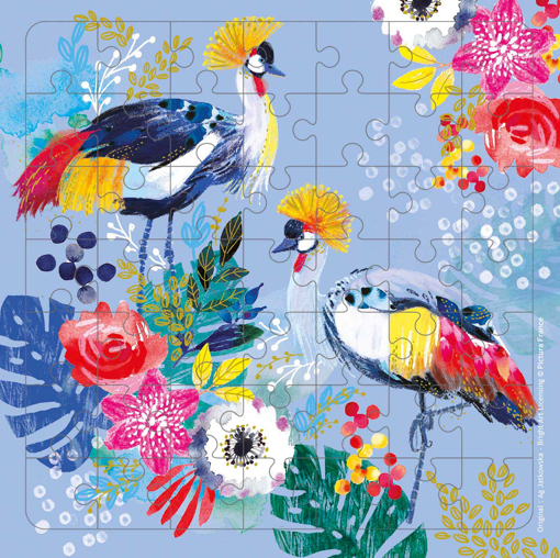 Слика на Картичка за подарок со сложувалка, Две птици - Pictura