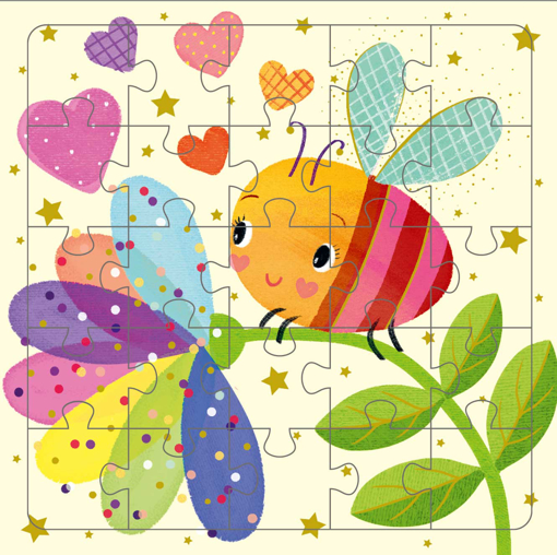 Слика на Картичка за подарок со сложувалка, Мала пчела - Pictura