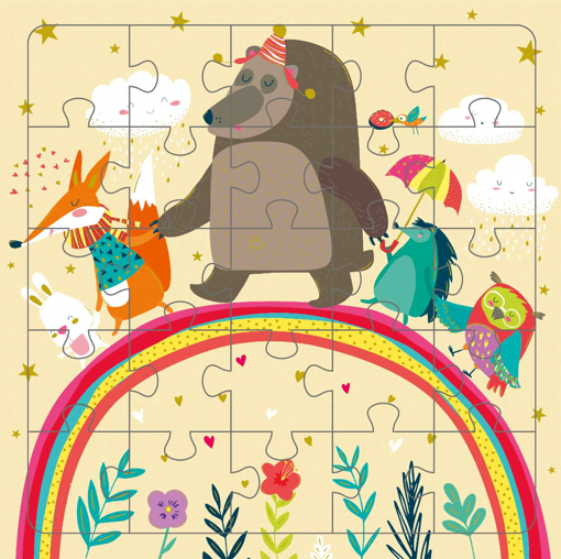 Слика на Картичка за подарок со сложувалка, Пријатели на виножитото - Pictura