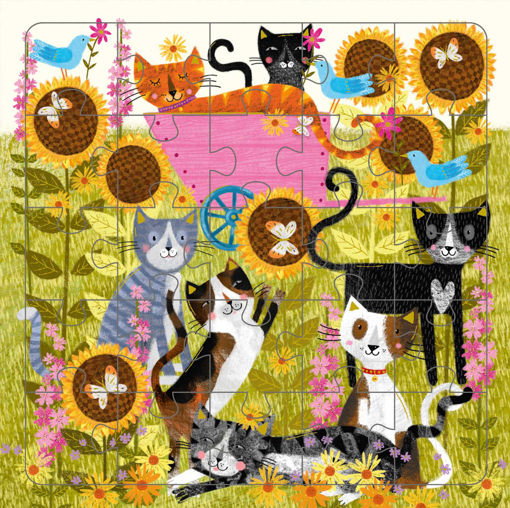 Слика на Картичка за подарок со сложувалка, Смешни мачки - Pictura