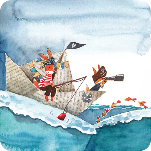 Слика на Картичка за подарок, Истражувачи на море, Tralala - Pictura