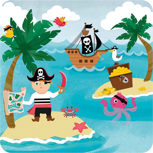 Слика на Картичка за подарок, Малиот пират, Tralala - Pictura