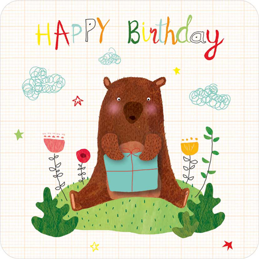 Слика на Картичка за подарок, Мечката слави роденден, Tralala - Pictura