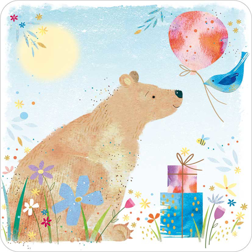 Слика на Картичка за подарок, Мечката и балонот, Tralala - Pictura