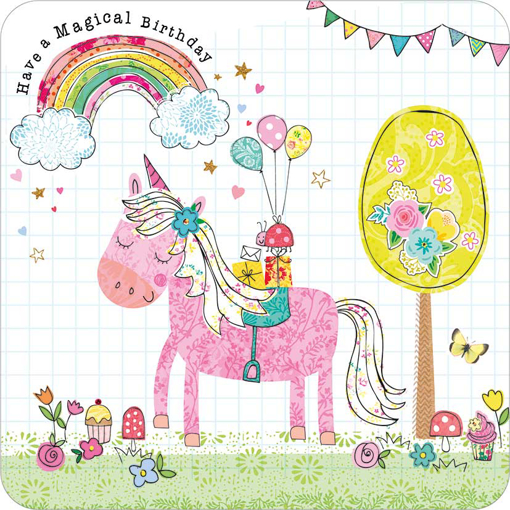 Слика на Картичка за подарок, Среќен роденден Еднорог, Tralala - Pictura