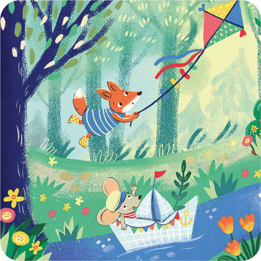 Слика на Картичка за подарок, Лисицата и змејот, Tralala - Pictura