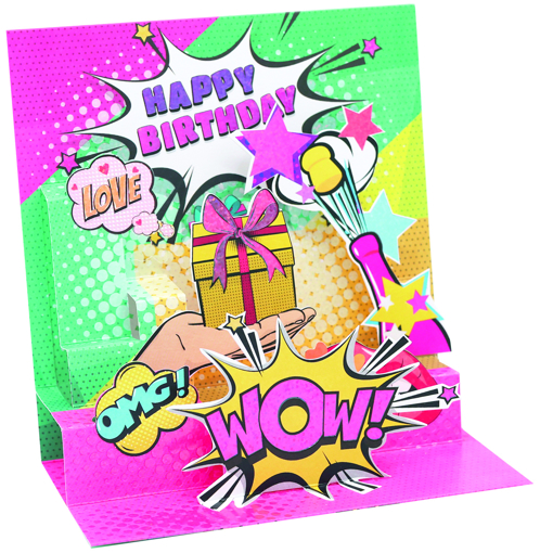 Слика на 3D картичка, Happy birthday - Pictura
