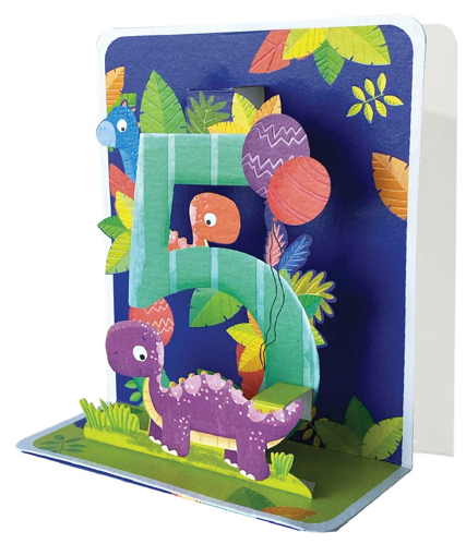 Слика на 3D мини картичка, Број Пет - Pictura