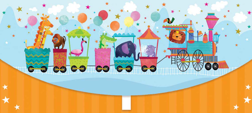 Слика на Коверт за подарок, Воз со животни - Pictura