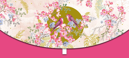 Слика на Коверт за подарок, Птици меѓу цвеќињата - Pictura