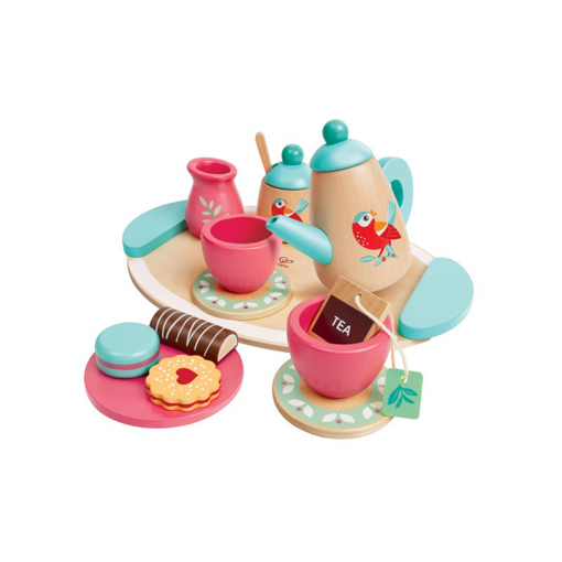 Слика на Дрвен сет за чај, 14 делови- Hape