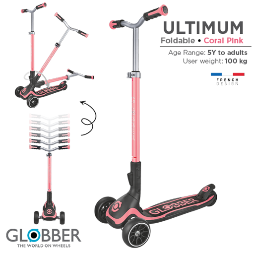 Слика на Тротинет ULTIMUM (Розов) - Globber
