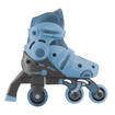 Слика на Детски ролерки 2 во 1 (бр. S/M 30-33) сини - Globber - Learning Inline Skates