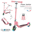Слика на Тротинет FLOW FOLDABLE JUNIOR LIGHTS (Розов) - Globber