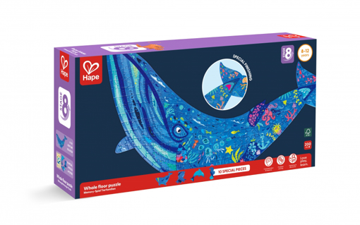 Слика на Сложувалка Кит, 200 парчиња - Hape