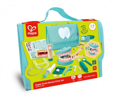 Слика на Голем стоматолошки сет за СУПЕР НАСМЕВКА, 33 парчиња - Hape