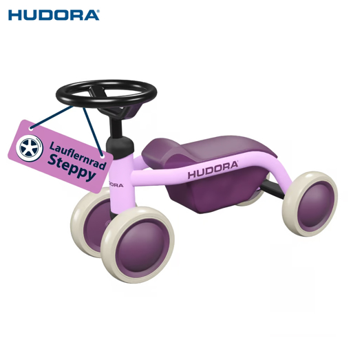 Слика на Баланс велосипед со 4 тркала Steppy (Виолетов) - Hudora