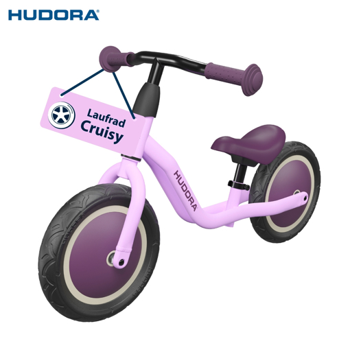 Слика на Баланс велосипед Cruisy (Виолетов) - Hudora