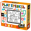 Слика на Едукативна игра – Montessori „Шарени шаблони“ - Headu