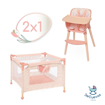 Слика на Сет столче за хранење и лежалка за кукли, Tulipe - DeCuevas