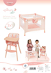 Слика на Сет столче за хранење и лежалка за кукли, Tulipe - DeCuevas