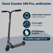 Слика на Акробатски тротинет HUDORA Scooter 360 Pro (Антрацит)