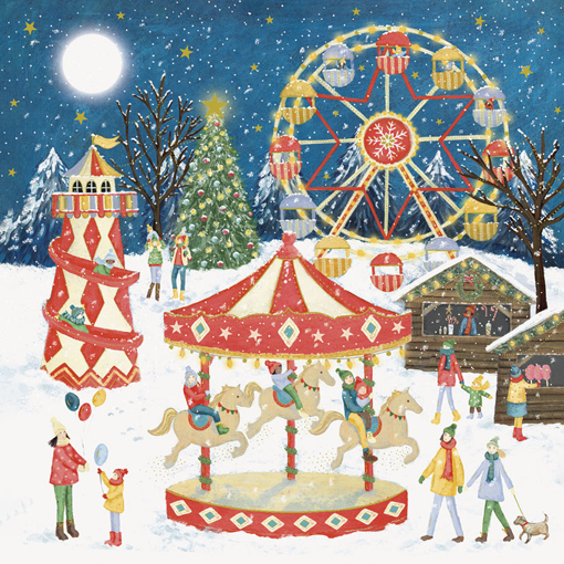 Слика на Новогодишна картичка, Вртелешка - Pictura