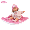 Слика на Кукла Lola со ќебе, 38 cm (плаче, вели мама и папа)  – Llorens Dolls