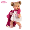 Слика на Кукла ЖОЕЛА со јакна со качулка, 38 cm (плаче, вели мама и папа)  – Llorens Dolls