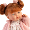 Слика на Кукла Lea со црвена коса, фустанче и јакна, 33 cm (плаче, вели мама и папа)  – Llorens Dolls