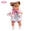 Слика на Кукла АЛЕКСАНДРА со руса коса и фустанче со светки, 42 cm (плаче, вели мама и папа)  – Llorens Dolls