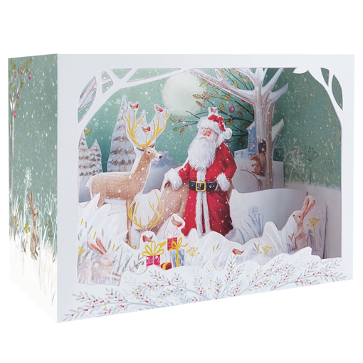 Слика на „Театар“ - Новогодишна честитка ДЕДО МРАЗ И НЕГОВИТЕ ЕЛЕНИ - Pictura