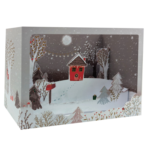 Слика на „Театар“ - Новогодишна честитка КУЌА ВО ШУМАТА - Pictura