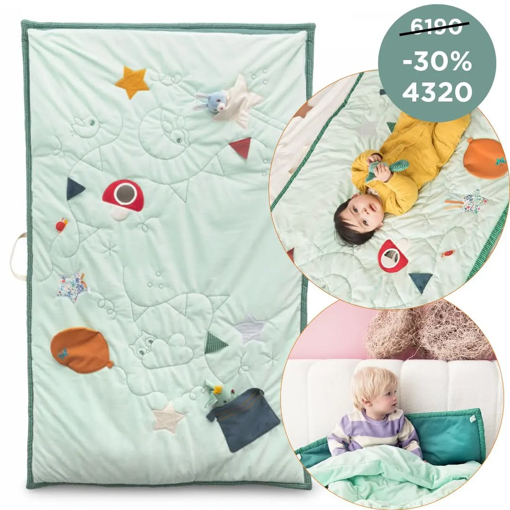 Слика на Интерактивна подлога за играње и вреќа за спиење ЗМЕЈОТ ЏО - Lilliputiens